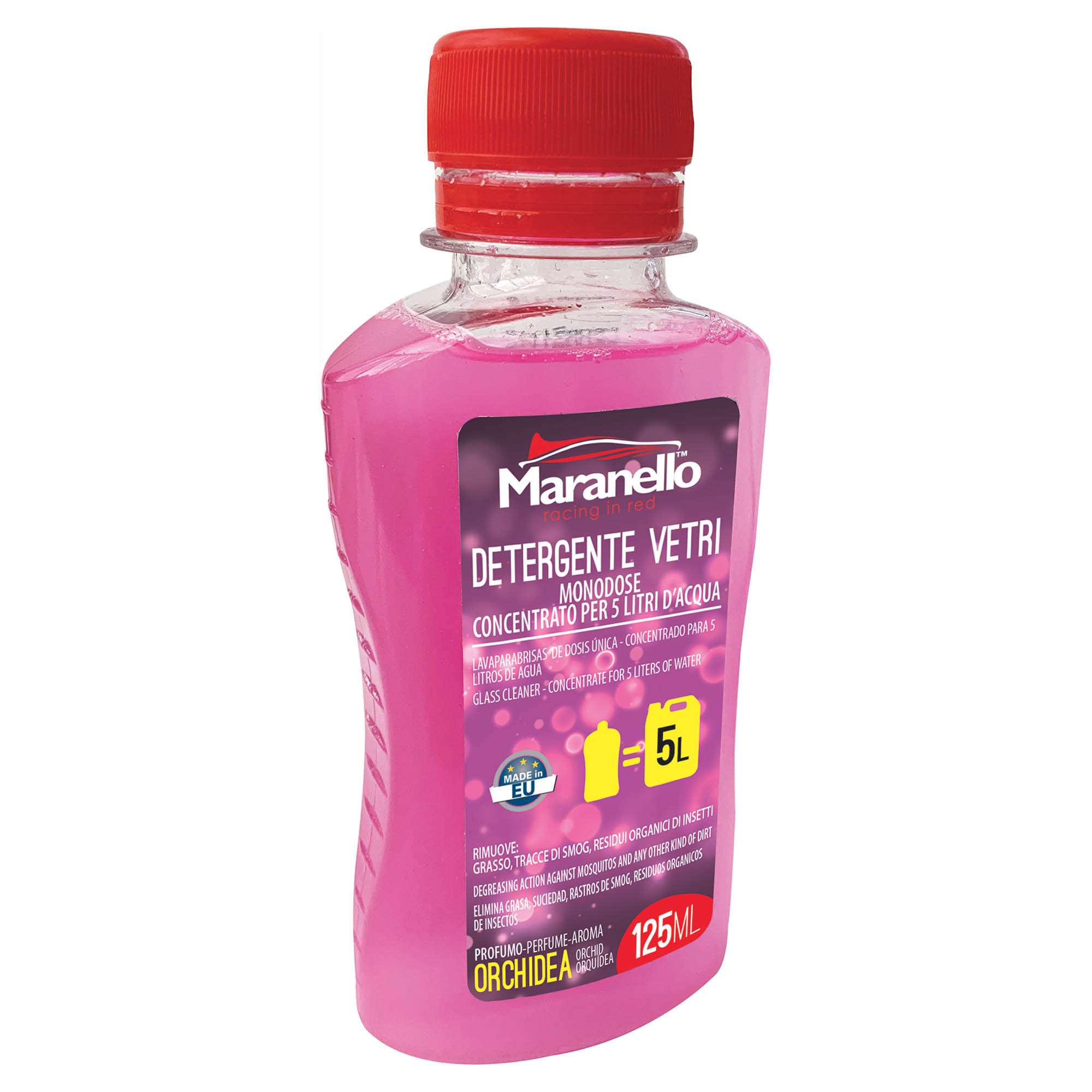 0005432MR030 Maranello dac ototop Detergente Vetri 125 ml orchidea