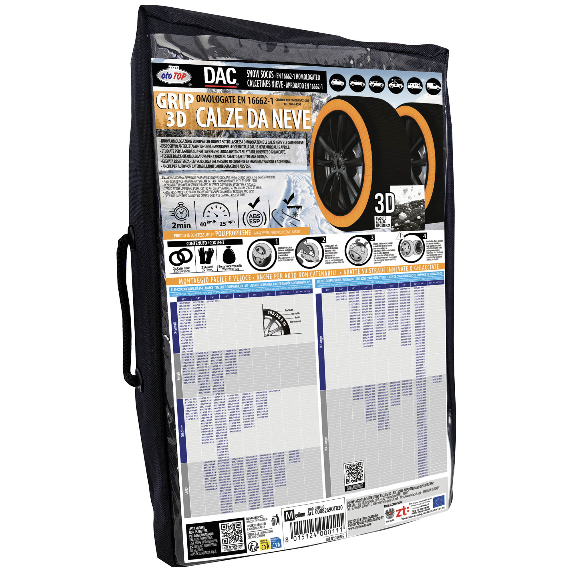 Calze Neve GRIP 3D Dac Ototop Maranello-2