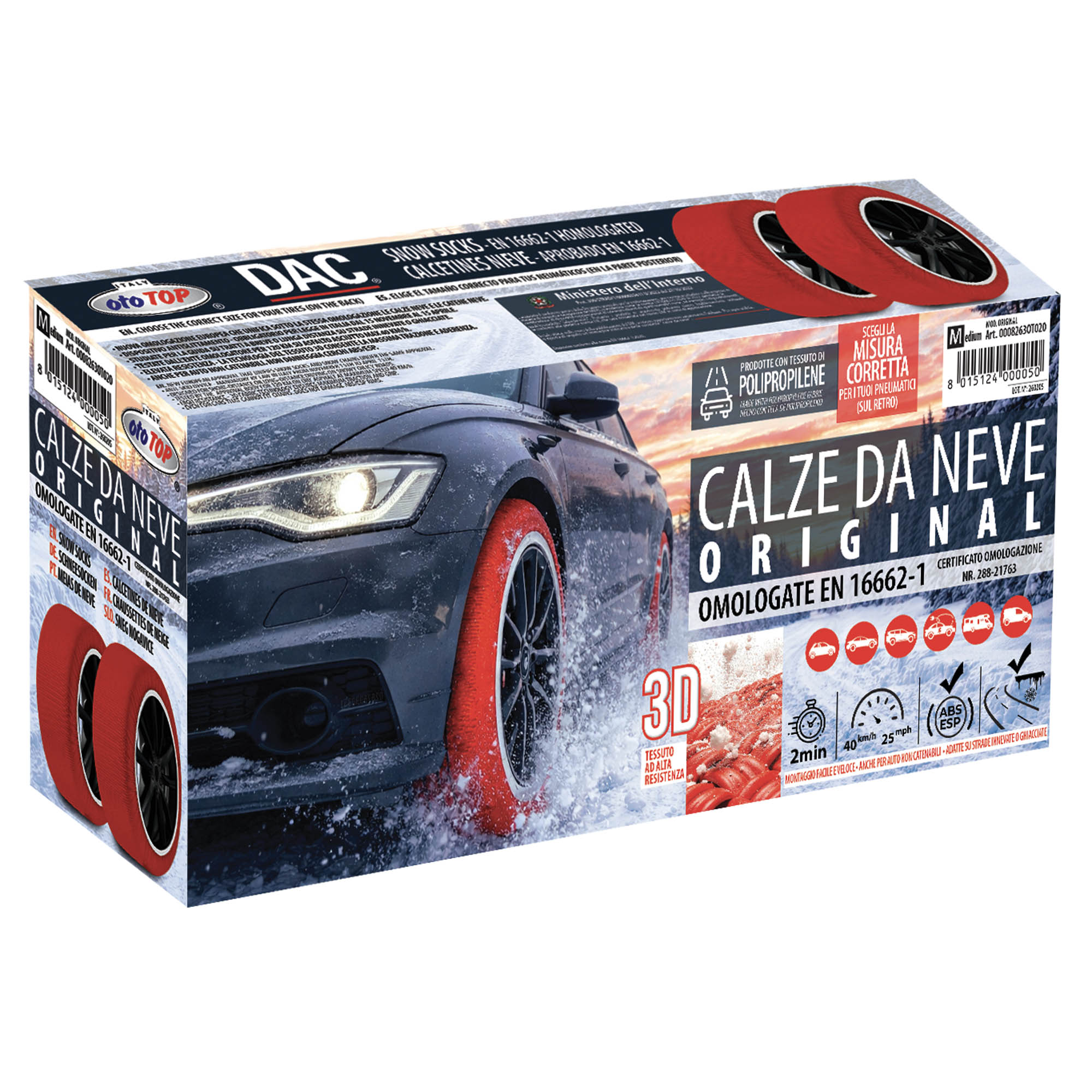 Calze Neve Original Dac Ototop Maranello-2