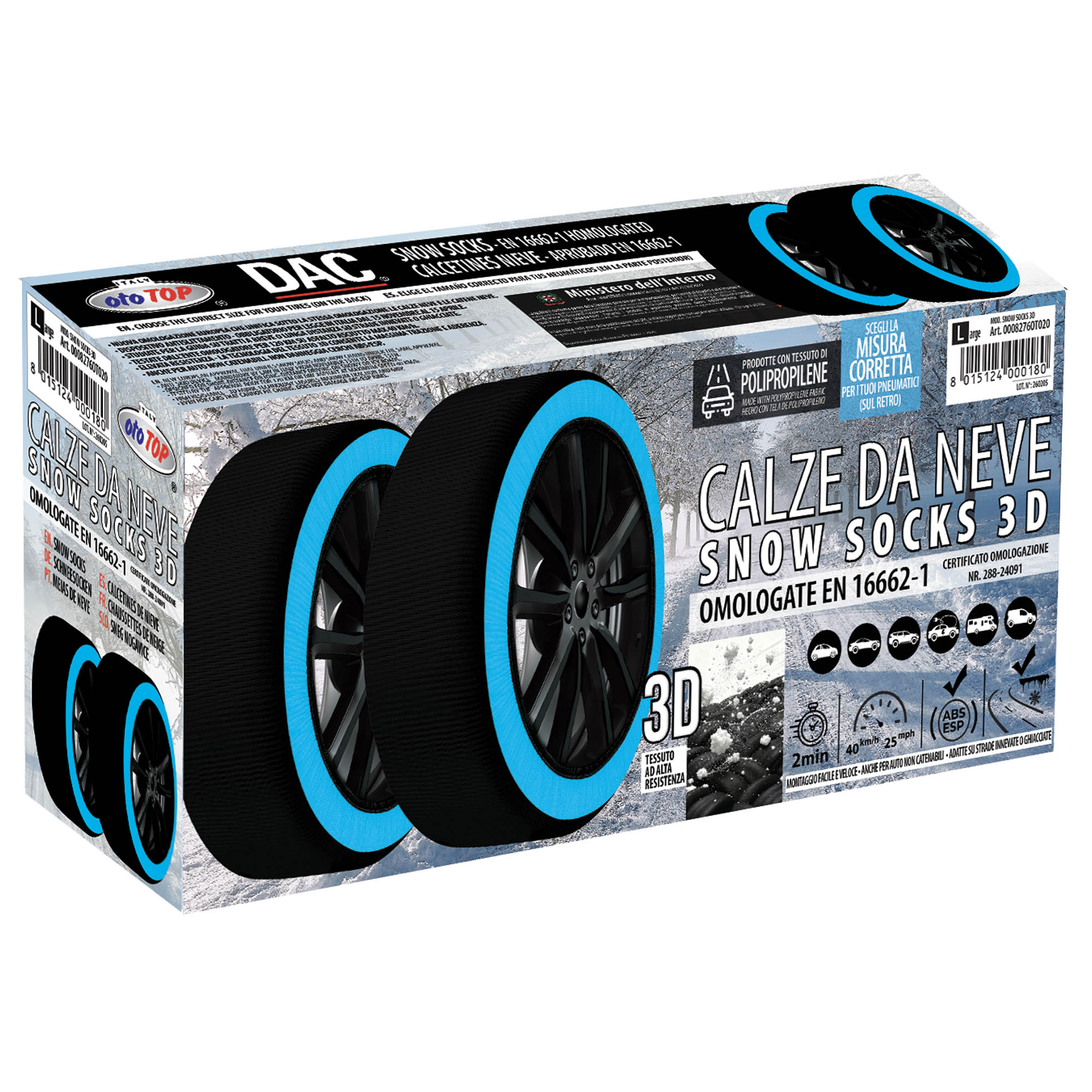 Calze Neve SNOW SOCKS 3D Dac Ototop Maranello-2