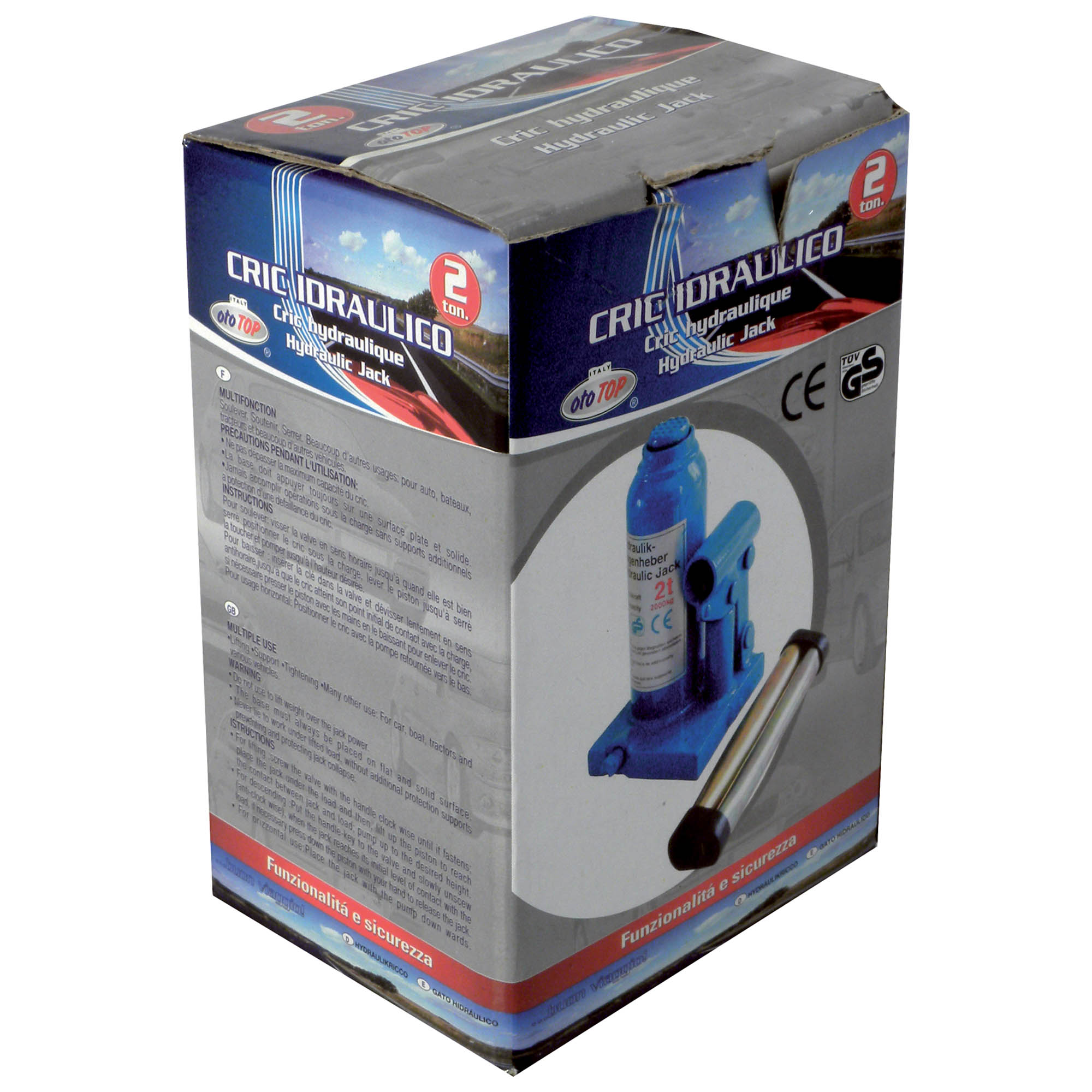 Cric idraulico 2 ton ototop dac 2