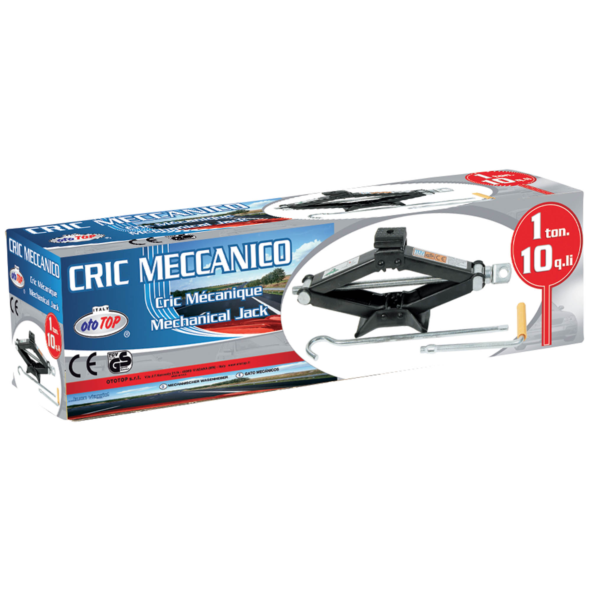 Cric meccanico 1 ton ototop dac 2