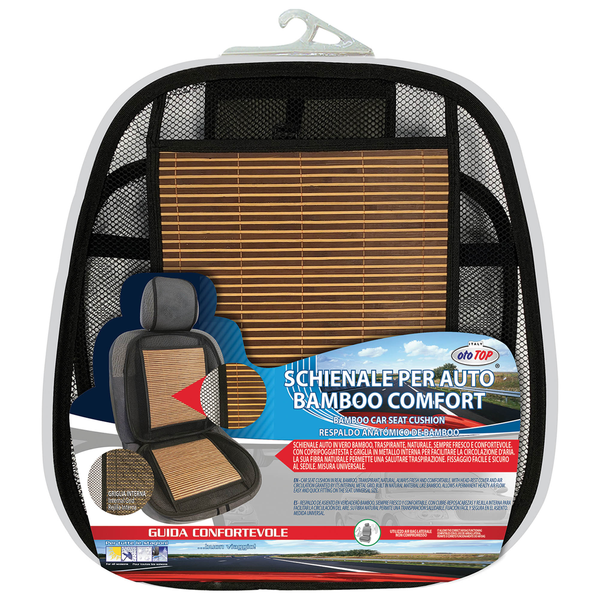 Schienale Coprisedile Bamboo Comfort dac ototop Maranello 2