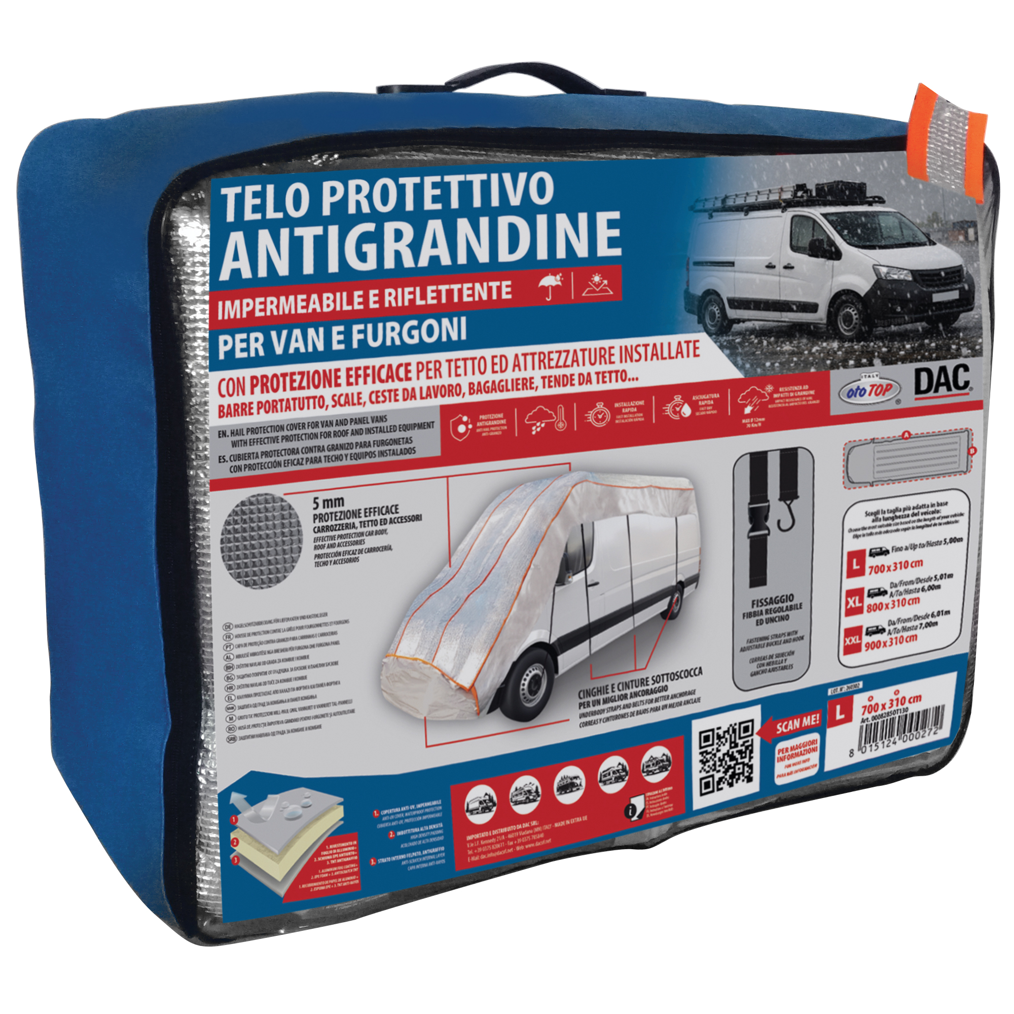Telo antigrandine_Van-Furgoni_confezione