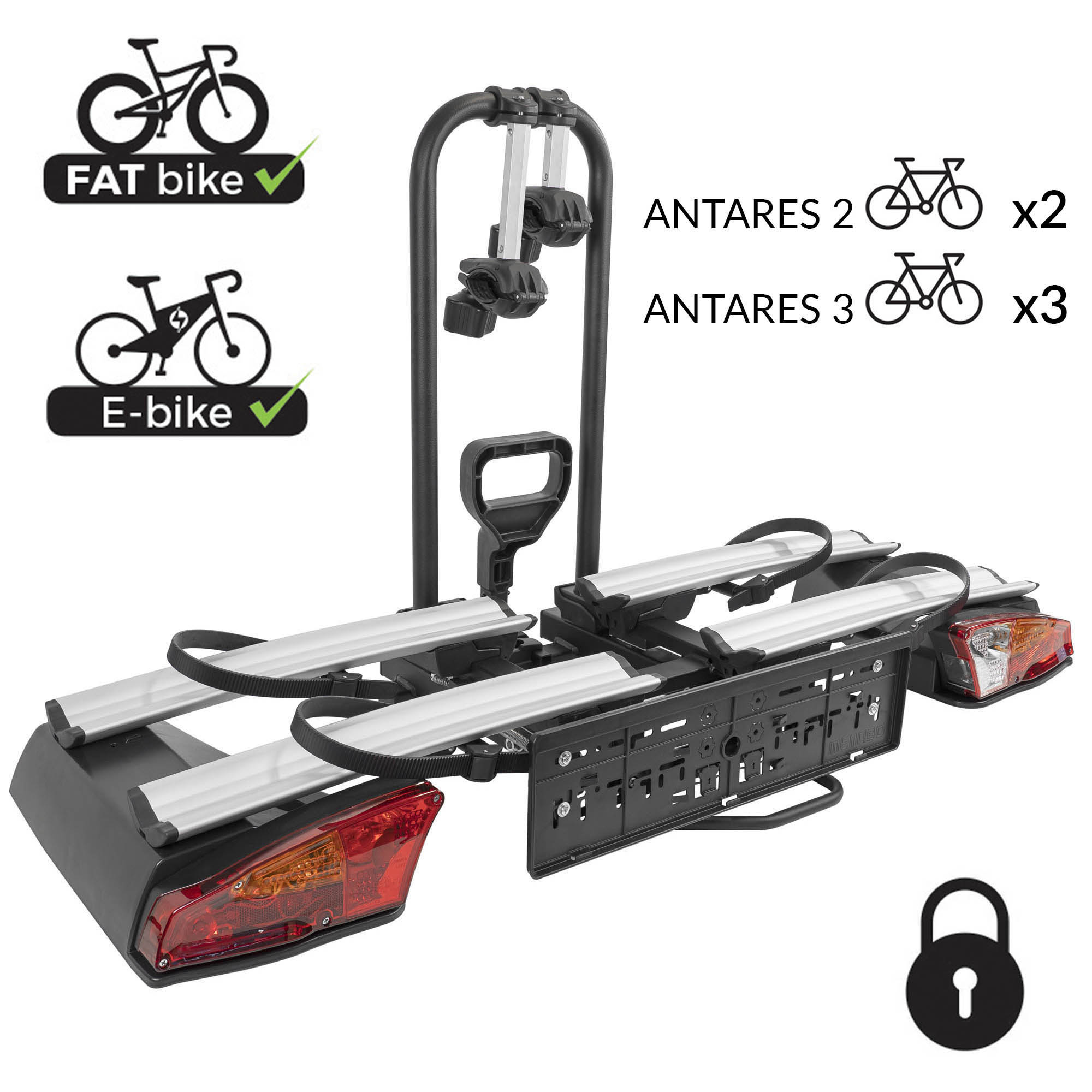 antares portabici gancio traino menabo dac ototop maranello NEW OK