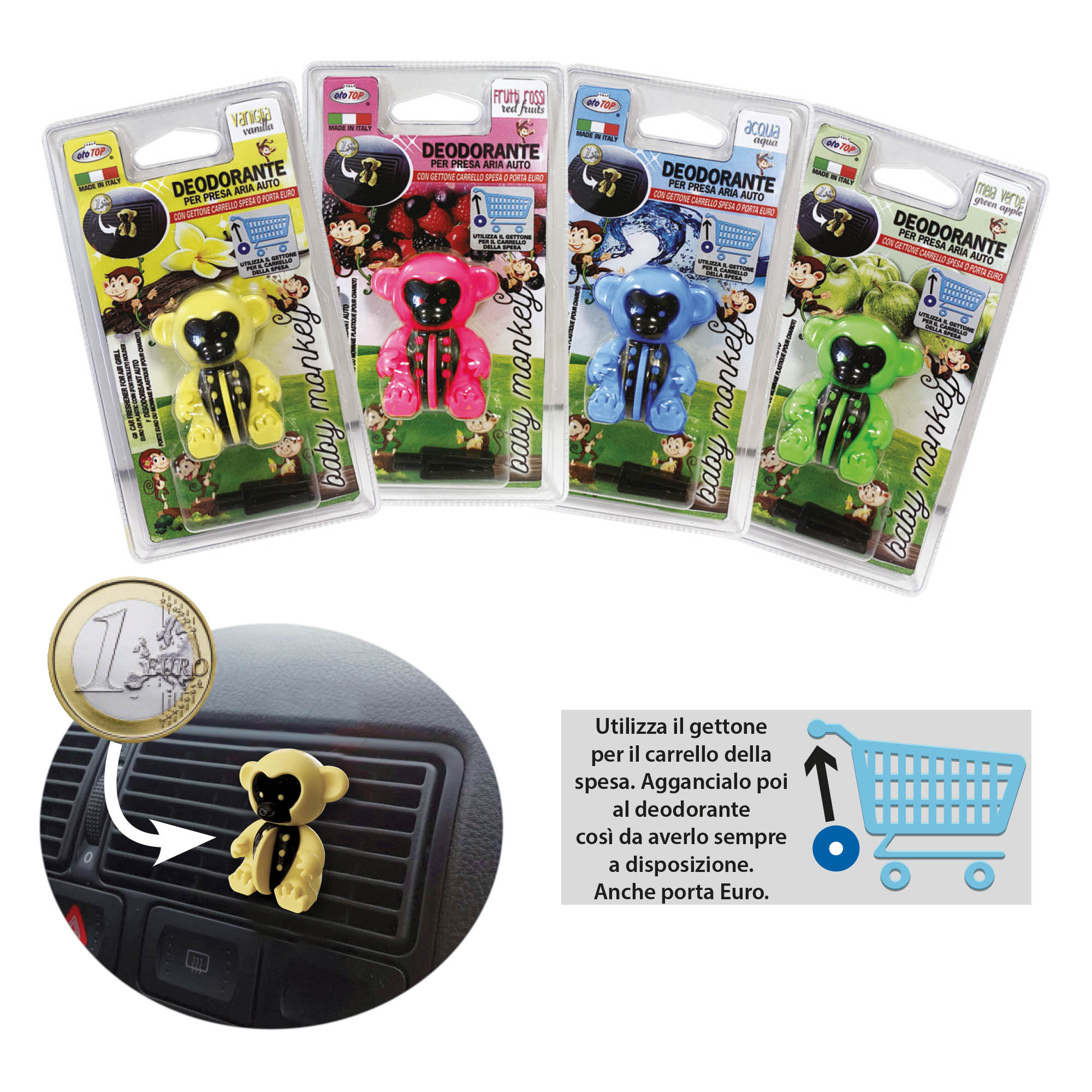 baby monkey profumo auto deodorante maranello ototop dac 2