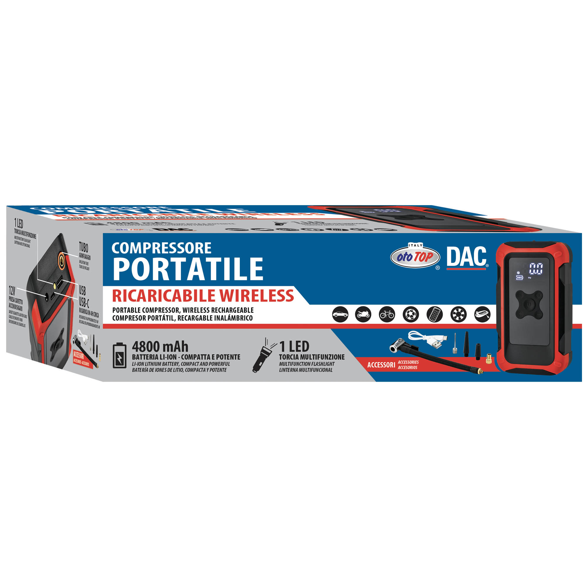 compressore portatile 4 in 1 ototop dac maranello-2