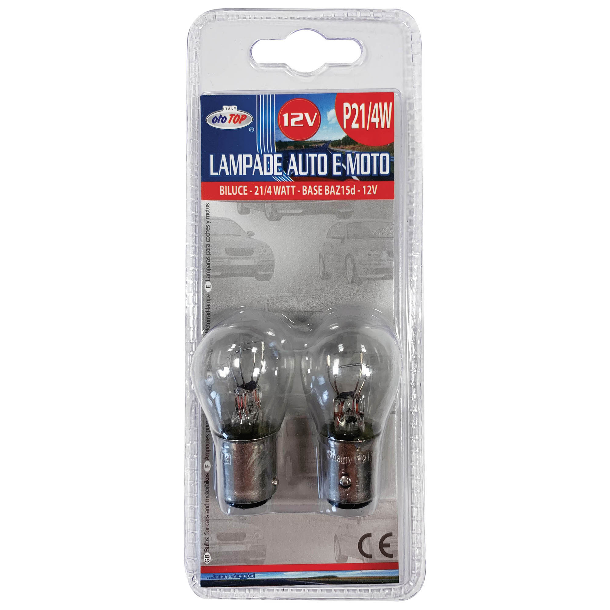 coppia lampadine P21-4W conf