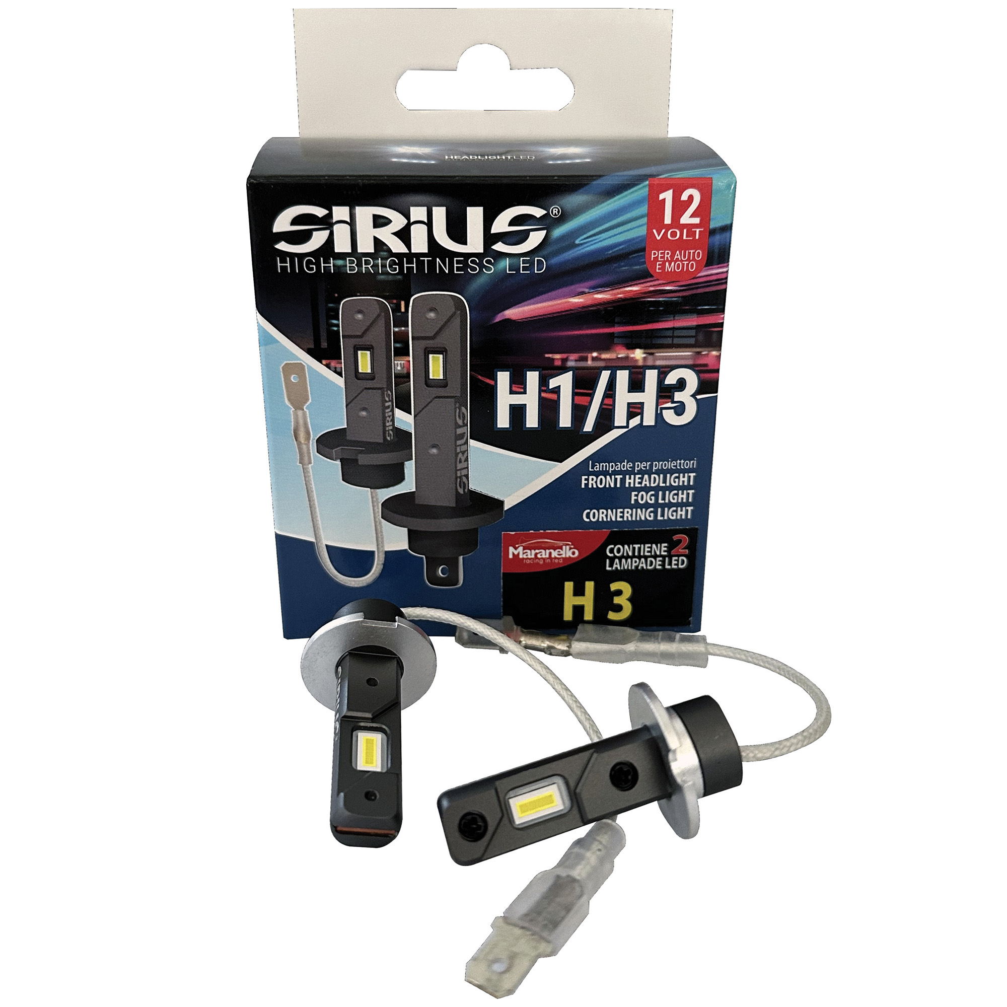 coppia lampadine sirius h3 ototop dac maranello
