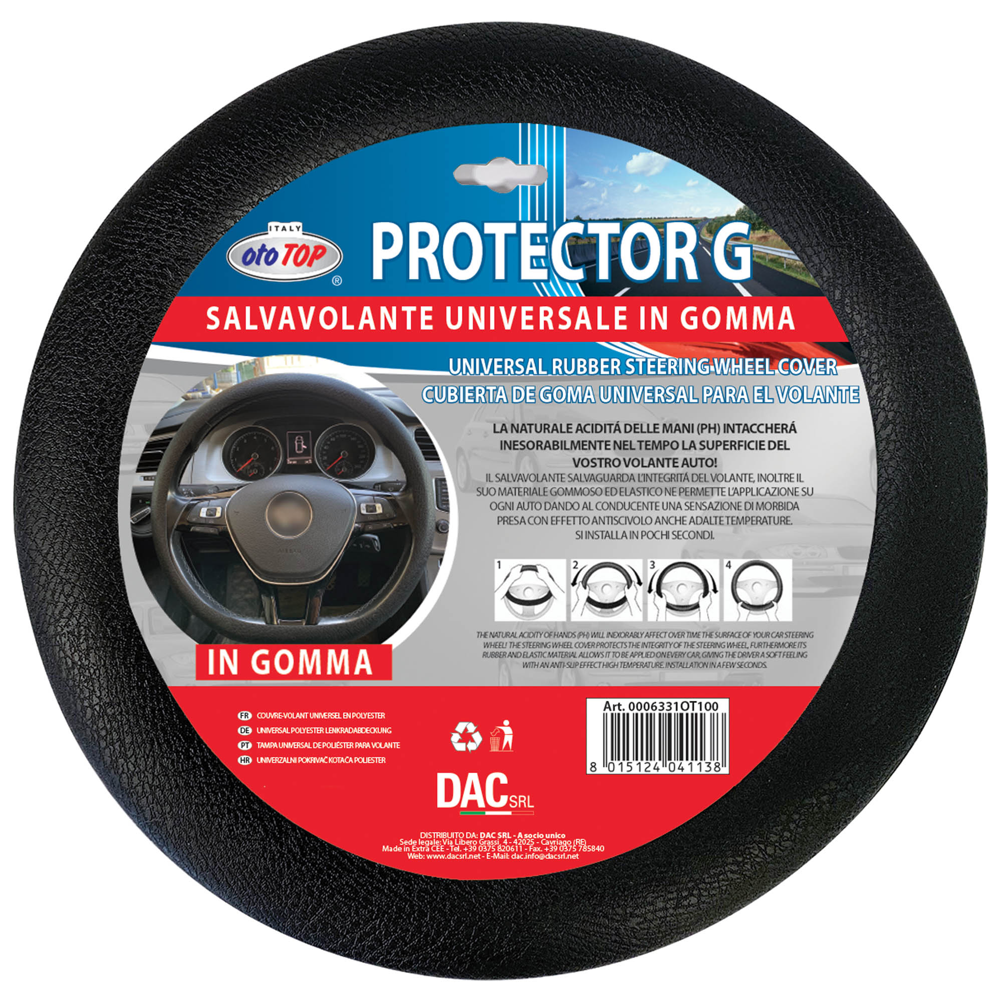 Car steering wheel cover - PROTECTOR G – DAC Srl
