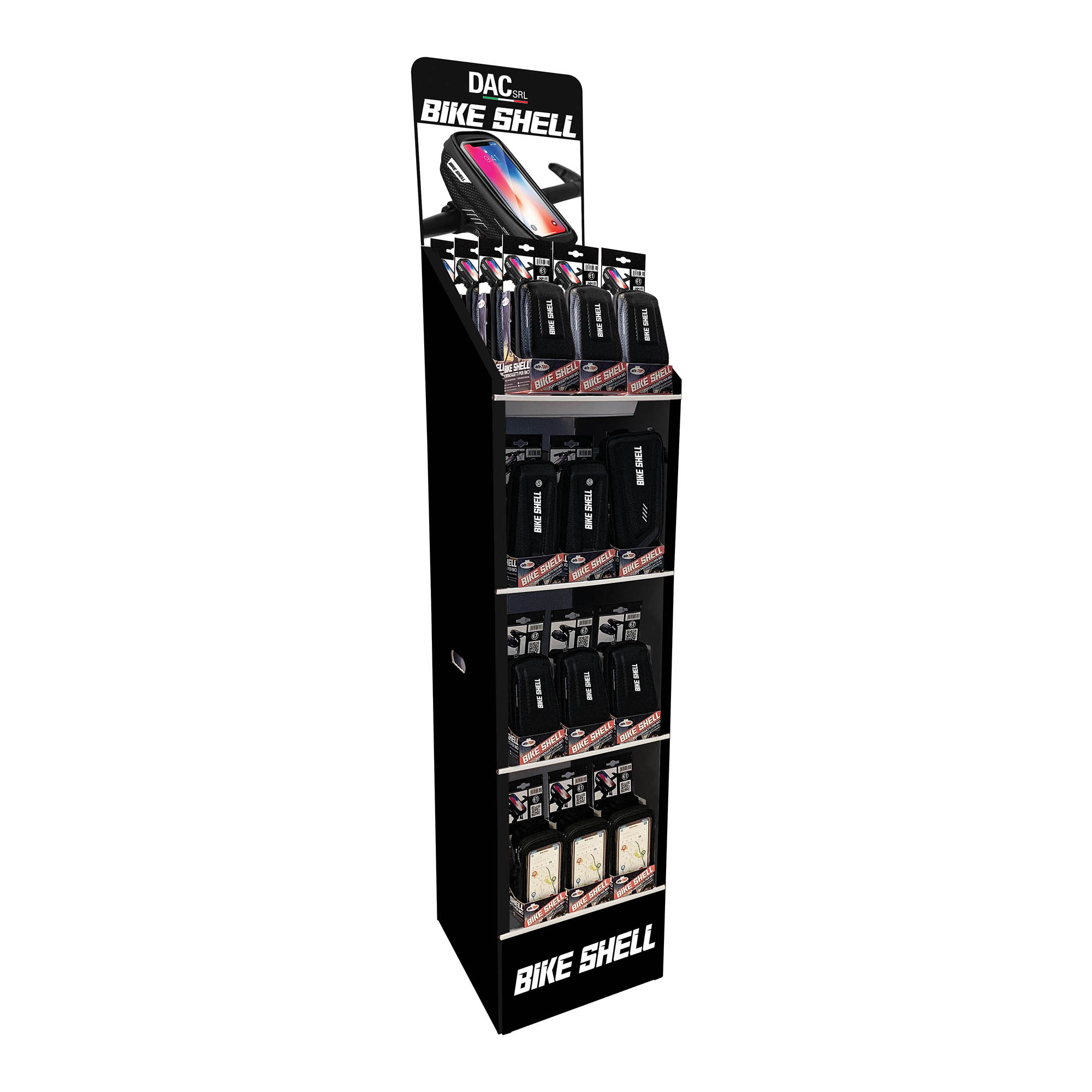 espositore nero bike shell ototop dac maranello