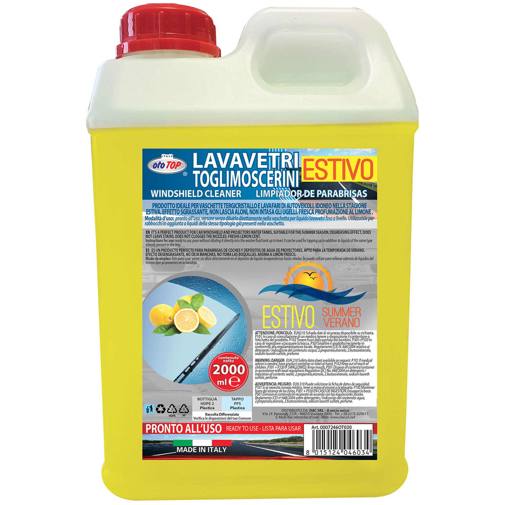 lavavetri estivo limone 2 litri dac ototop maranello ok