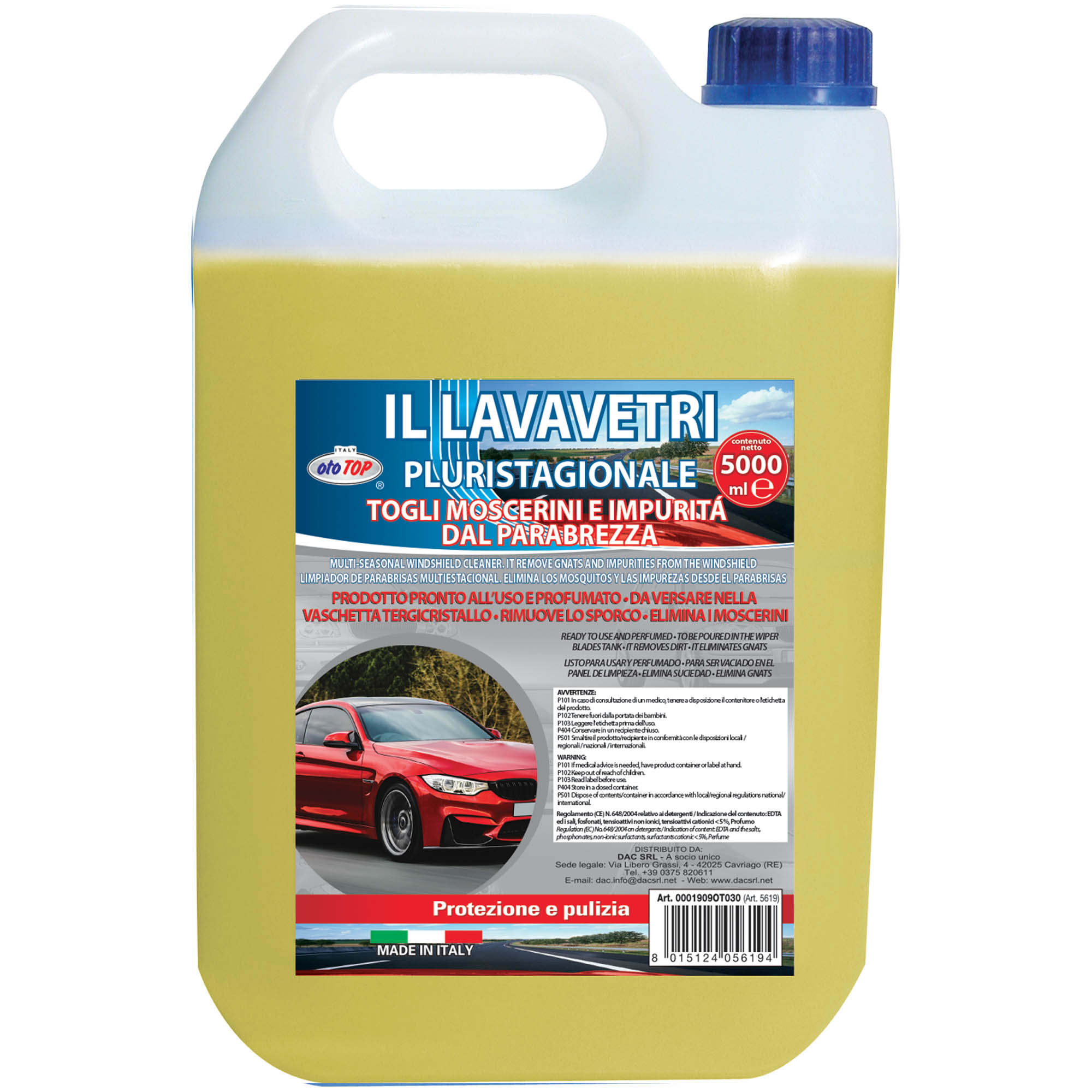 lavavetri togli moscerini 5000ml ototop maranello dac