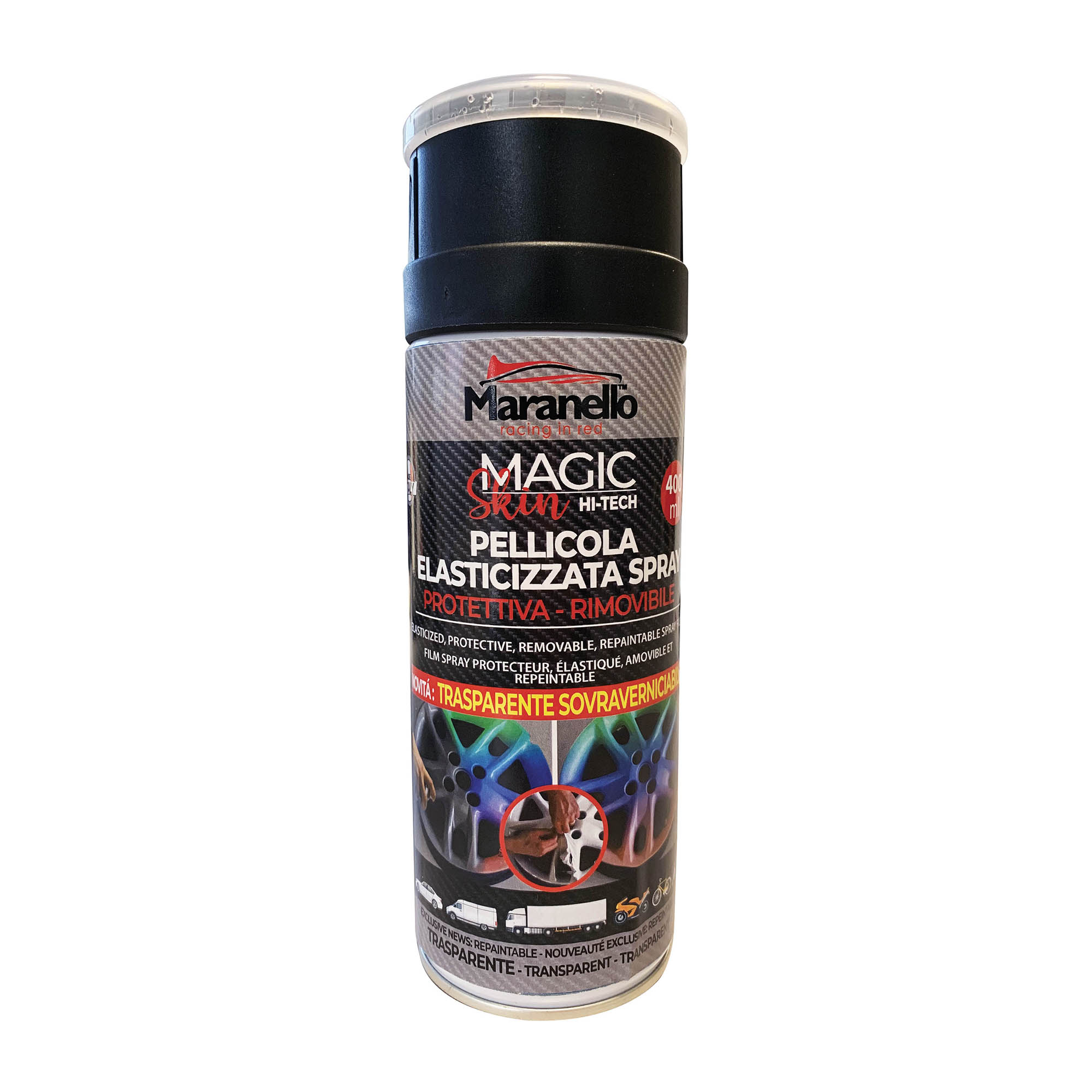 Pellicola spray rimovibile trasparente sovraverniciabile Maranello - MAGIC  SKIN – DAC Srl