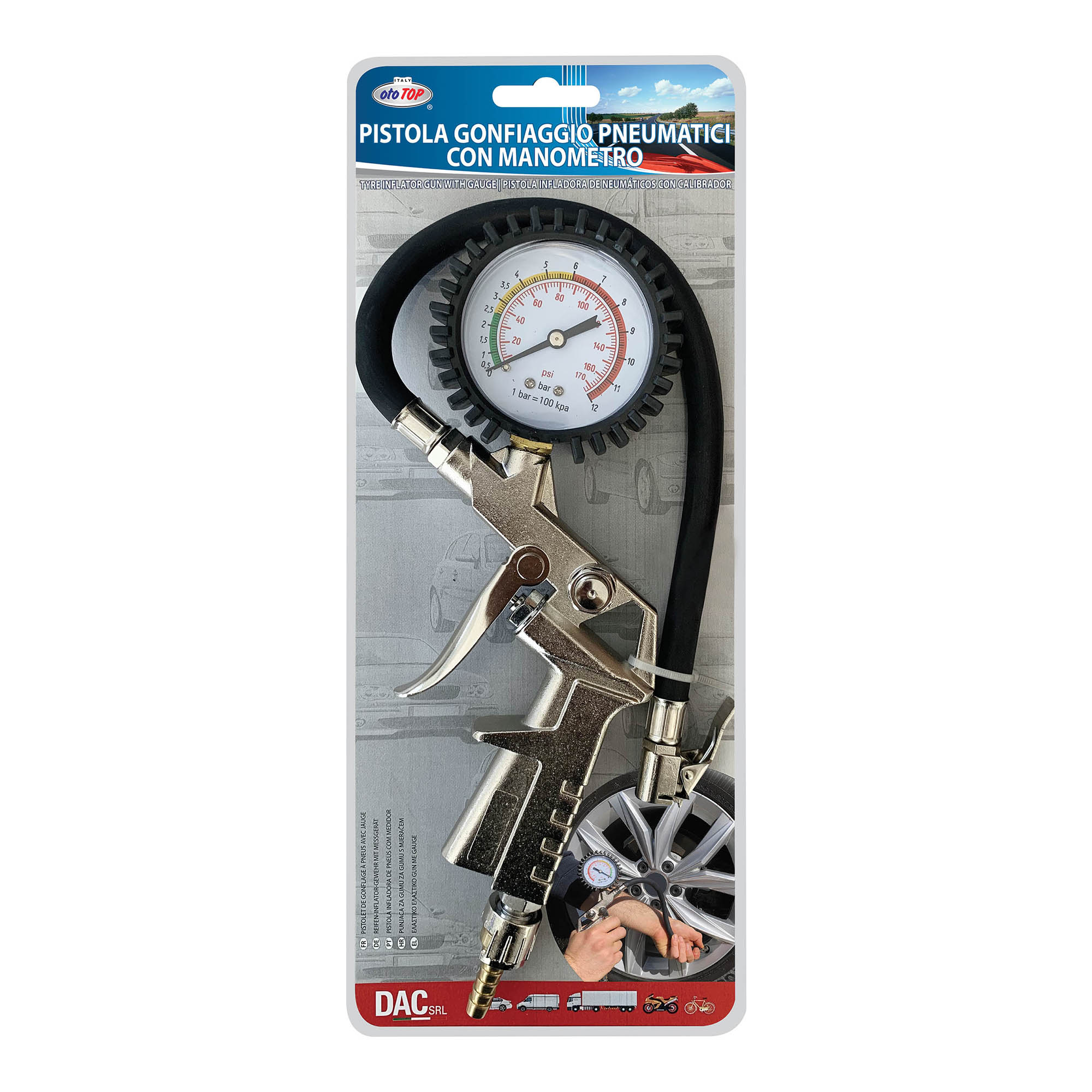 pistola gonfiaggio ototop dac maranello