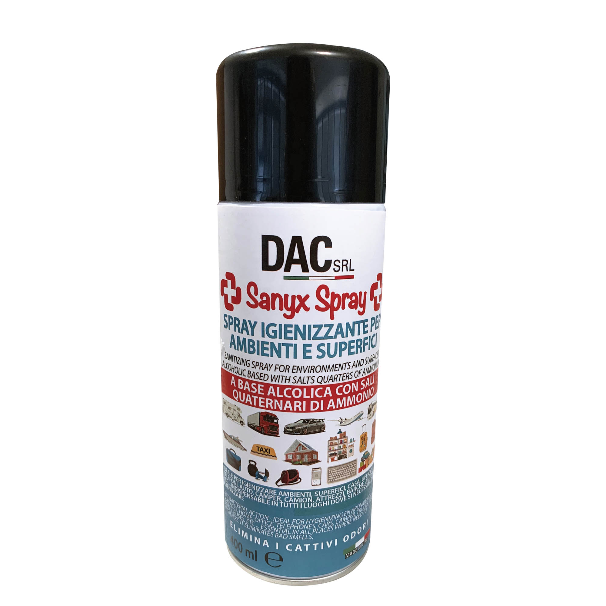 Spray igienizzante per superfici - 400 ml - SANYX SPRAY – DAC Srl