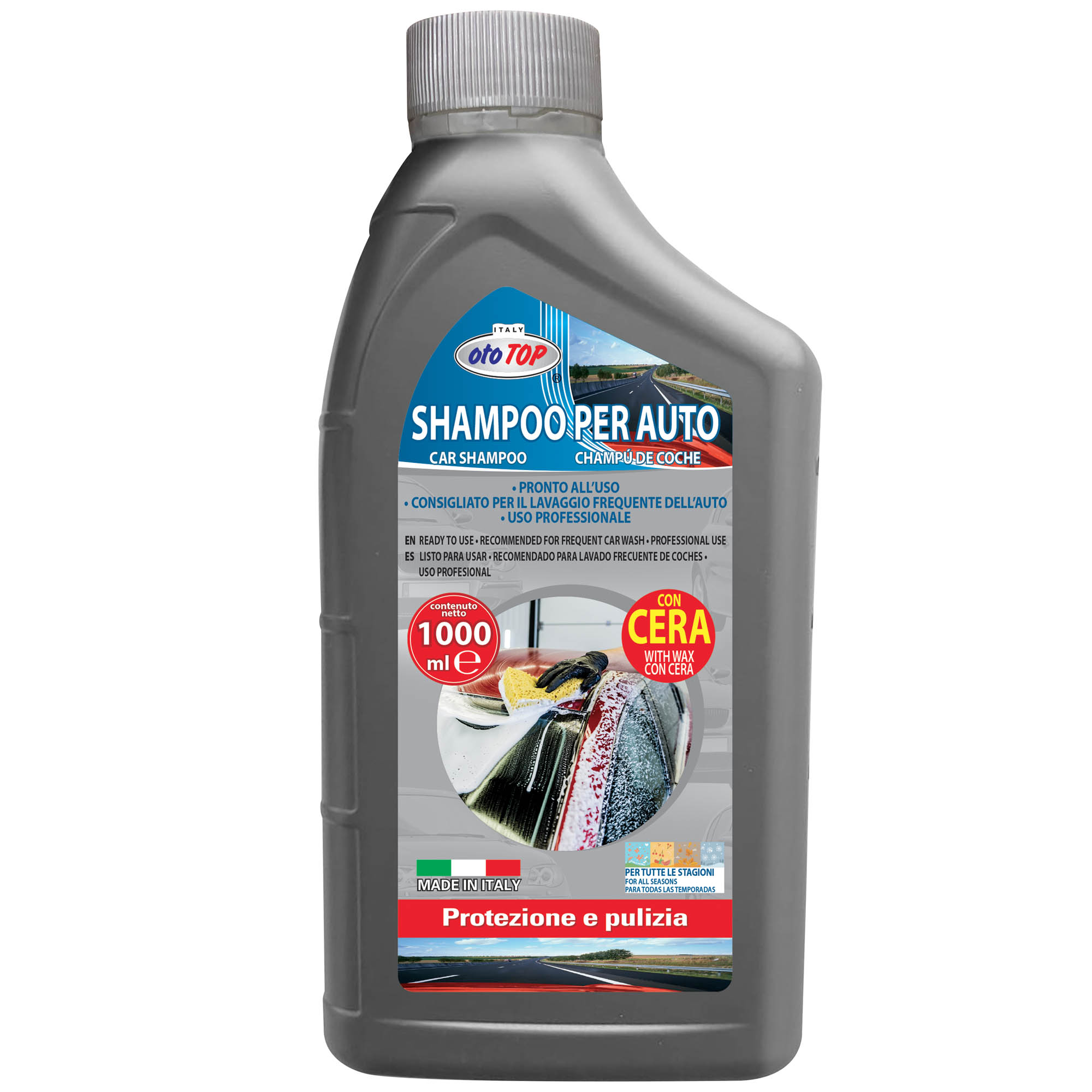 shampoo con cera 1000ml ototop dac maranello