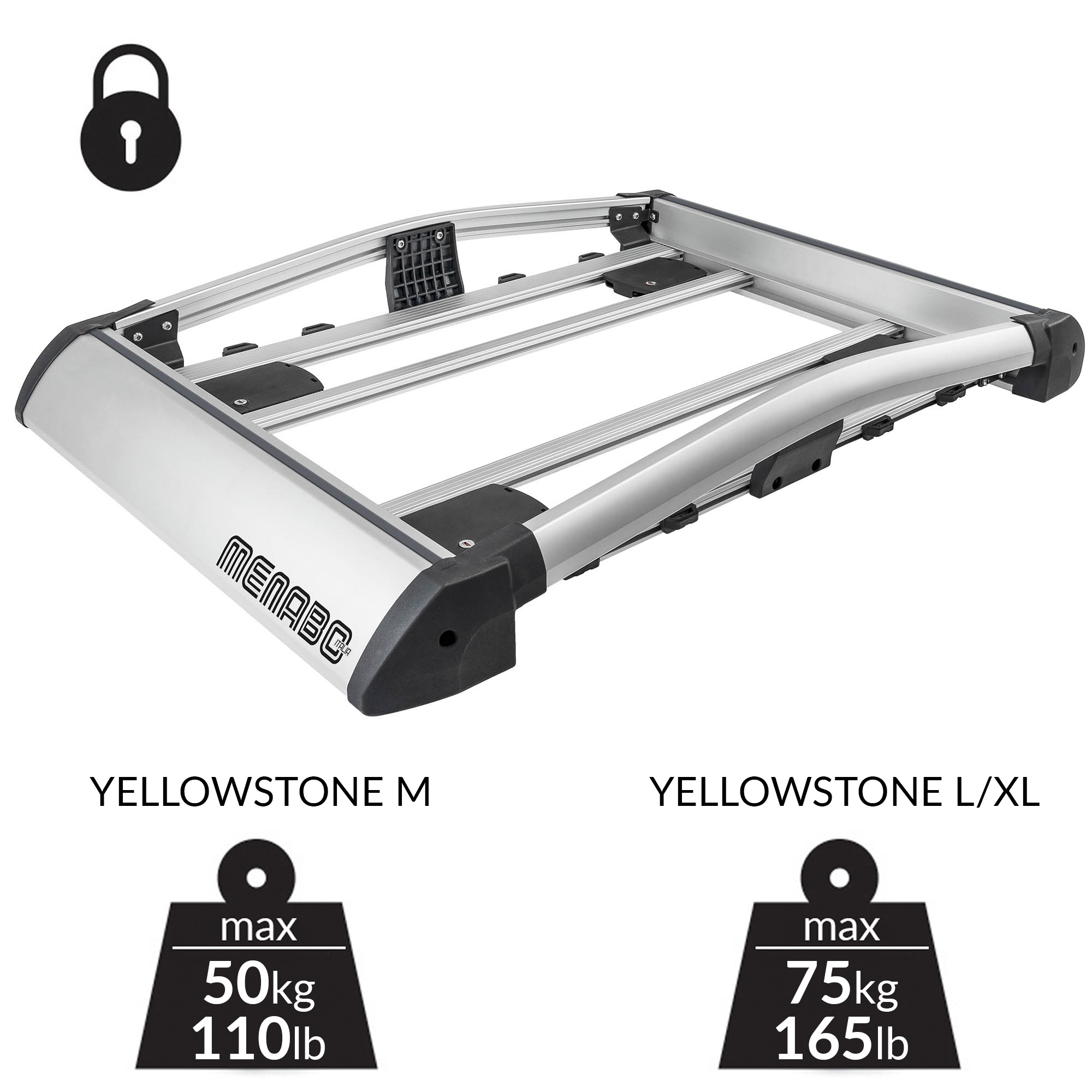 yellowstone baule tetto menabo dac ototop maranello NEW